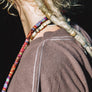 ash brown hemp T-shirt on female close up