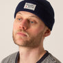 Indigo blue beanie