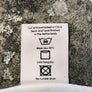 Ornament hemp t-shirt wash instruction label