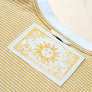 rising sun screen printed neck label