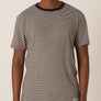striped black & white hemp T-shirt