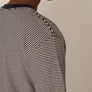 striped black & white hemp T-shirt