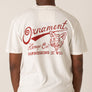 Coyote red print hemp T-shirt