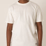 Flying crane green print hemp T-shirt