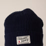 Indigo blue beanie