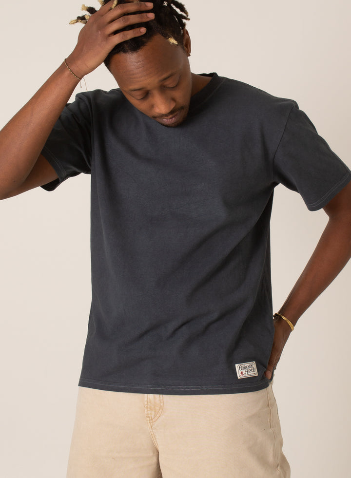 Nero anthracite hand-dyed T-shirt