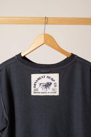 Nero anthracite hand-dyed T-shirt