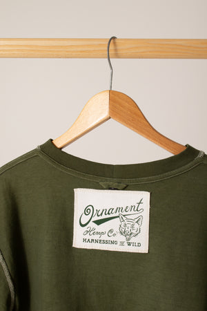 Cannabis Green hand-dyed T-shirt