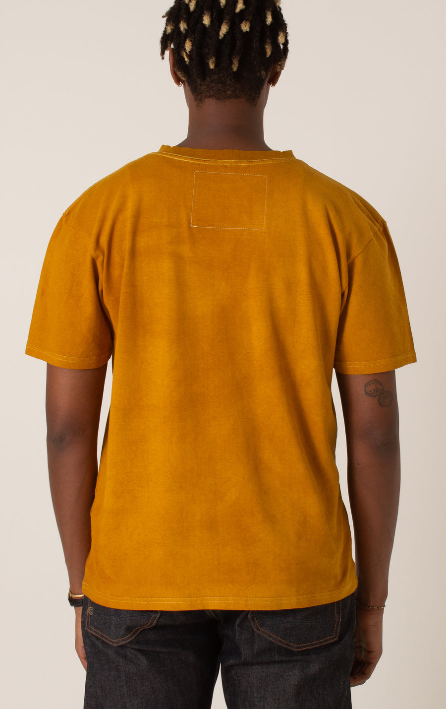 Sunshine Ocher hand-dyed T-shirt