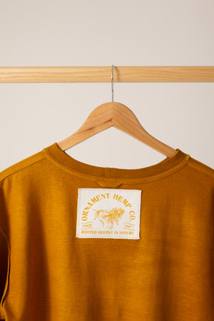 Sunshine Ocher hand-dyed T-shirt