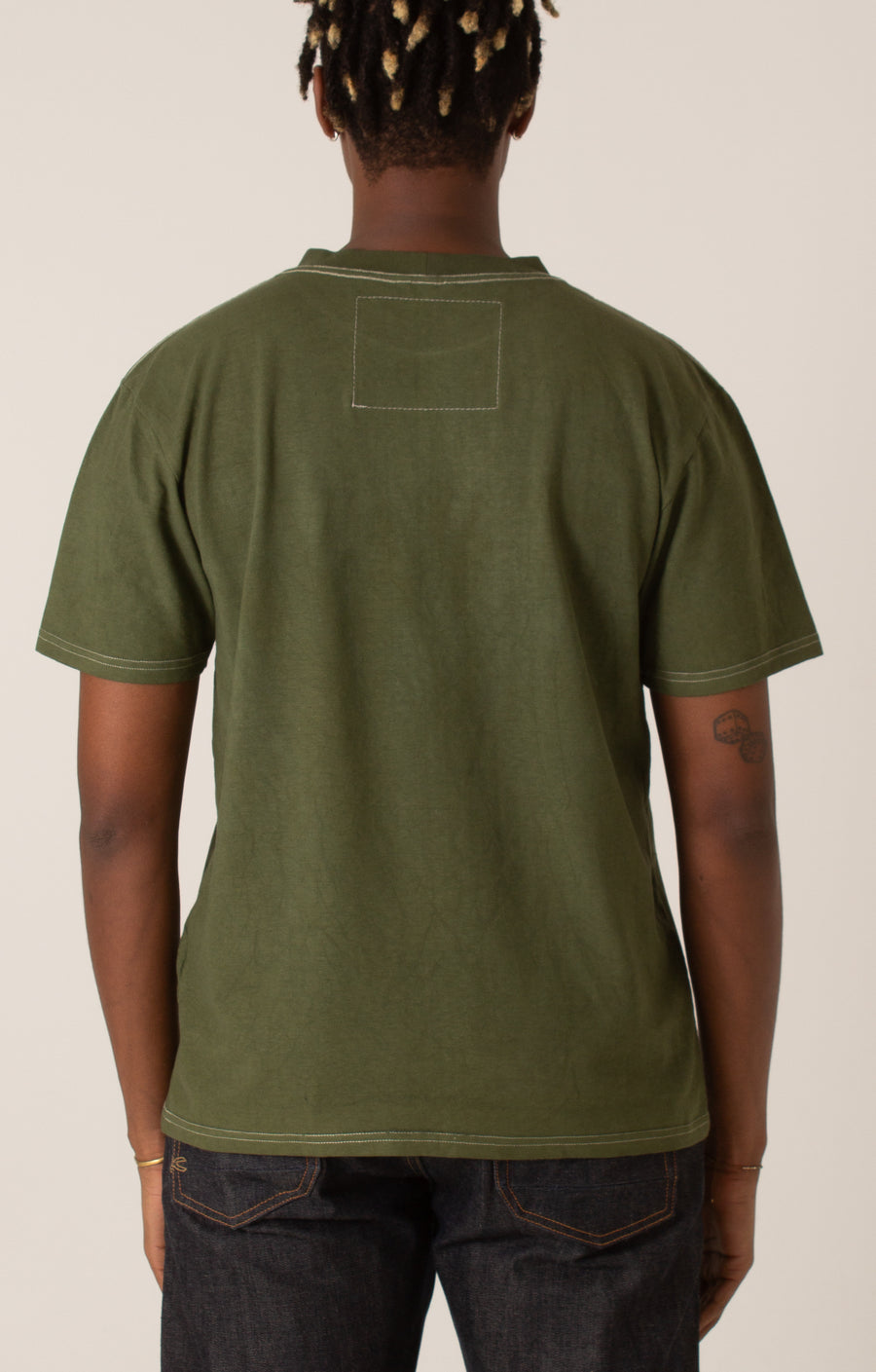 Cannabis Green hand-dyed T-shirt