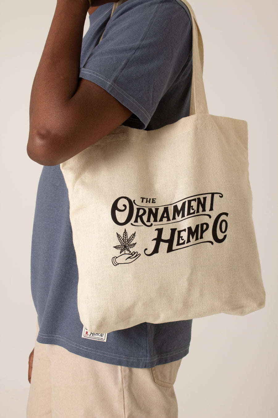 Ornament hemp co. grocery tote bag