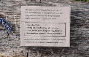 100% natural hemp soap bar ingredients