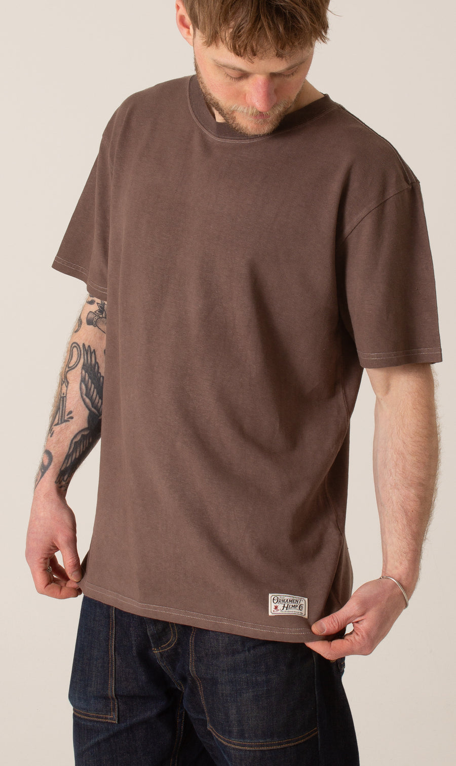 Boulder Brown hand-dyed T-shirt