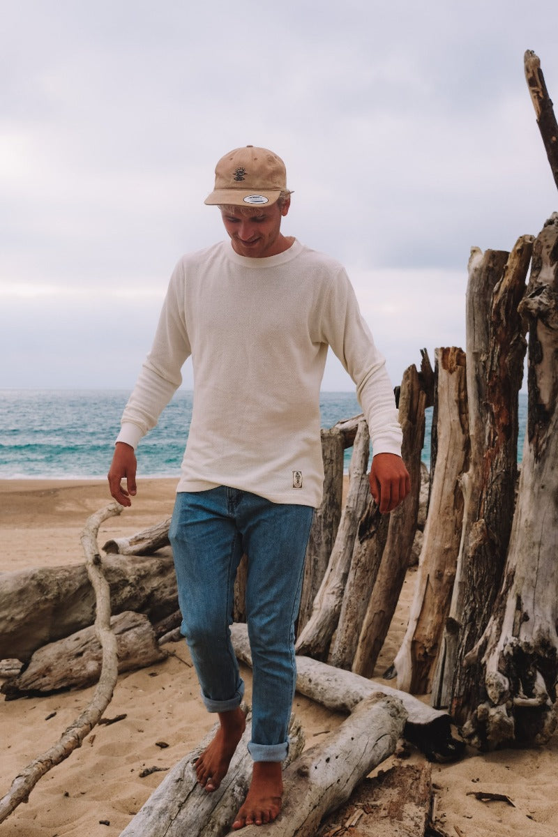 Men's Washed Hemp Long Sleeve Shirt, Sustainable Men's Clothing